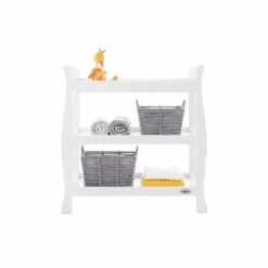 Obaby Stamford Open Changing Unit – White -Kiddies Kingdom Store Obaby Stamford Open Changing Unit White 2