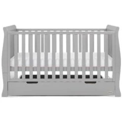 Obaby Stamford Classic Sleigh 3 Piece Nursery Room Set – Warm Grey 23 Obaby Stamford Classic Sleigh 3 Piece Nursery Room Set – Warm Grey -Kiddies Kingdom Store Obaby Stamford Sleigh 3 Piece Room Set Warm Grey 6