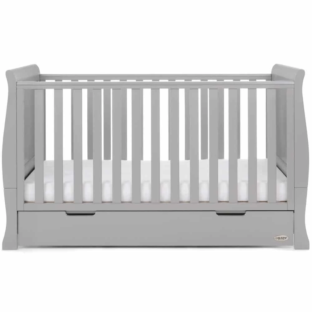 Obaby Stamford Classic Sleigh 3 Piece Nursery Room Set – Warm Grey 7 Obaby Stamford Classic Sleigh 3 Piece Nursery Room Set – Warm Grey - Image 7