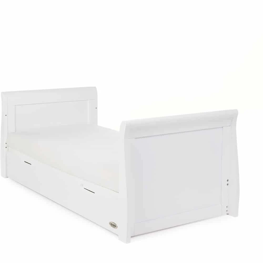 Obaby Stamford Classic Sleigh 4 Piece Room Set/Mattress – White 5 Obaby Stamford Classic Sleigh 4 Piece Room Set/Mattress – White - Image 5