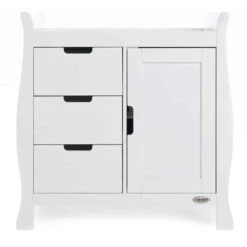 Obaby Stamford Classic Sleigh 4 Piece Room Set/Mattress – White 20 Obaby Stamford Classic Sleigh 4 Piece Room Set/Mattress – White -Kiddies Kingdom Store Obaby Stamford Sleigh 3 Piece Room Set White 6 1