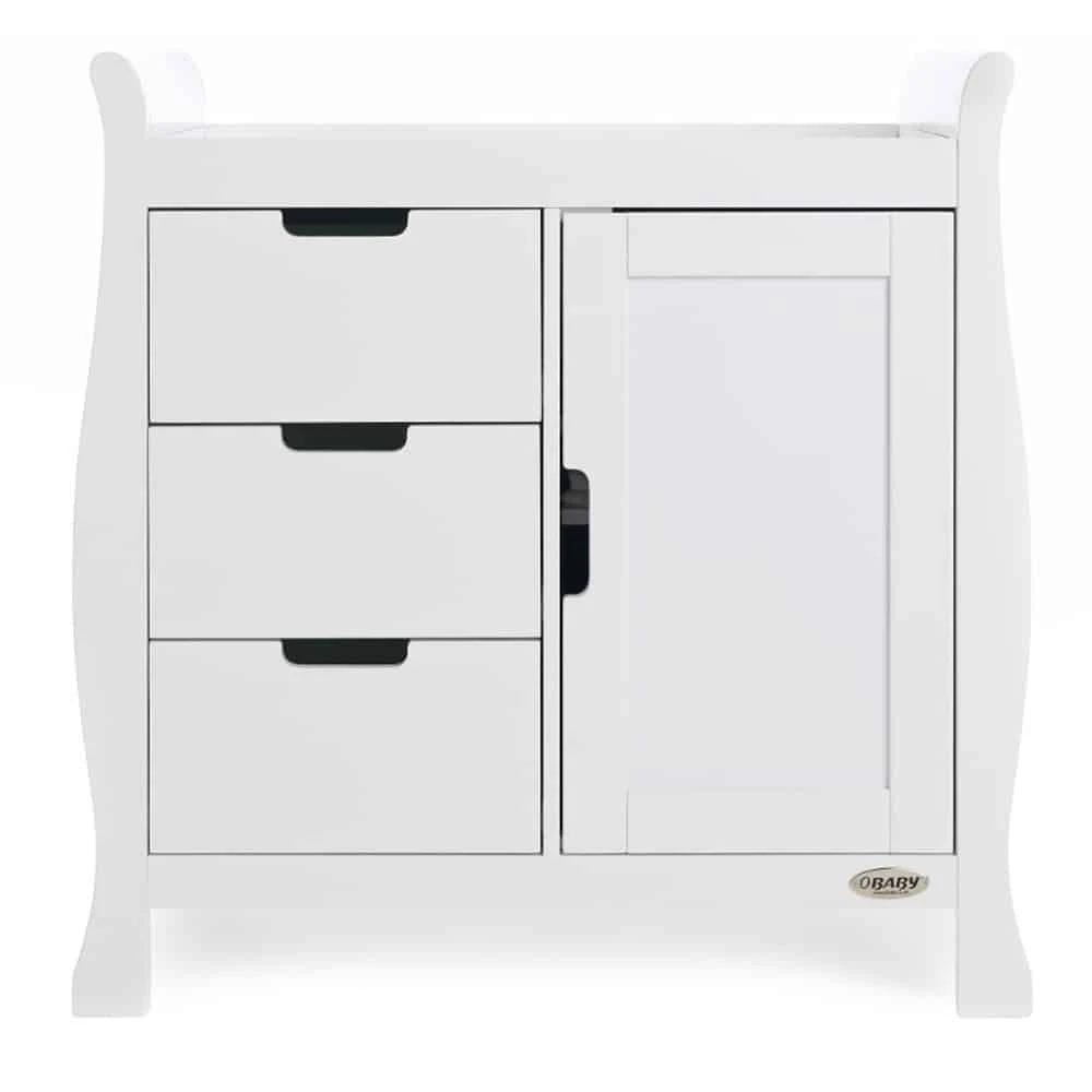 Obaby Stamford Classic Sleigh 4 Piece Room Set/Mattress – White 6 Obaby Stamford Classic Sleigh 4 Piece Room Set/Mattress – White - Image 6