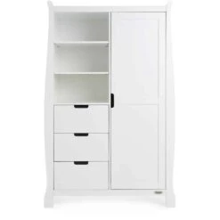 Obaby Stamford Classic Sleigh 3 Piece Nursery Room Set/Accessories – White -Kiddies Kingdom Store Obaby Stamford Sleigh 3 Piece Room Set White 7