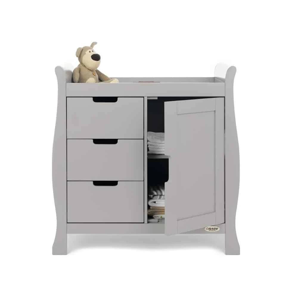 Obaby Stamford Sleigh Changing Unit – Warm Grey 2 Obaby Stamford Sleigh Changing Unit – Warm Grey - Image 2