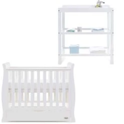 Obaby Stamford Sleigh 2 Piece Room Set – White