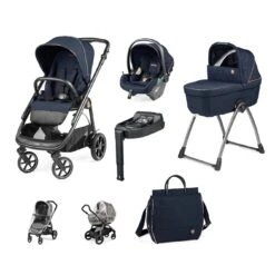 Peg Perego Veloce 3in1 I-Size Travel System – Blue Shine (Ex-Display)