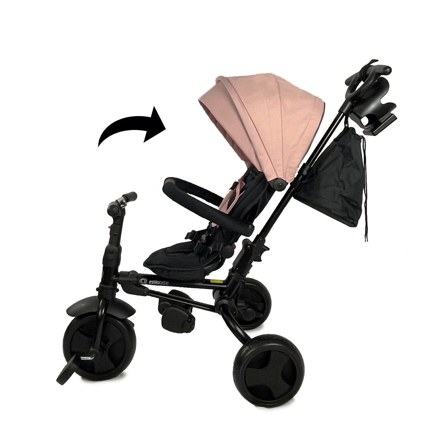 Estilo Bebe Pro 360 Foldable Trike Pink 11 Estilo Bebe Pro 360 Foldable Trike Pink - Image 11
