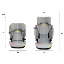 Axkid Nextkid Car Seat Clour Grey -Kiddies Kingdom Store R5U8I7Y