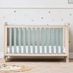 Tutti Bambini Kuba Cot Bed – Pickled Oak/Sage Weave 13 Tutti Bambini Kuba Cot Bed – Pickled Oak/Sage Weave -Kiddies Kingdom Store RTYHN7UJ