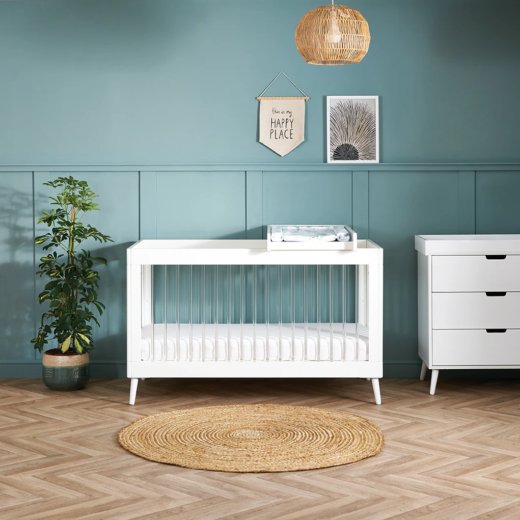 Obaby Maya 2 Piece Acrylic Nursery Room Set – White 2 Obaby Maya 2 Piece Acrylic Nursery Room Set – White - Image 2