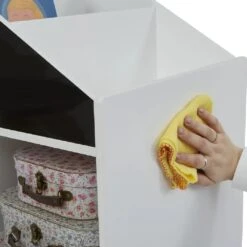 Liberty House Toys Kids White Blackboard Bookcase And Storage Cabinet 10 Liberty House Toys Kids White Blackboard Bookcase And Storage Cabinet -Kiddies Kingdom Store SDERTG