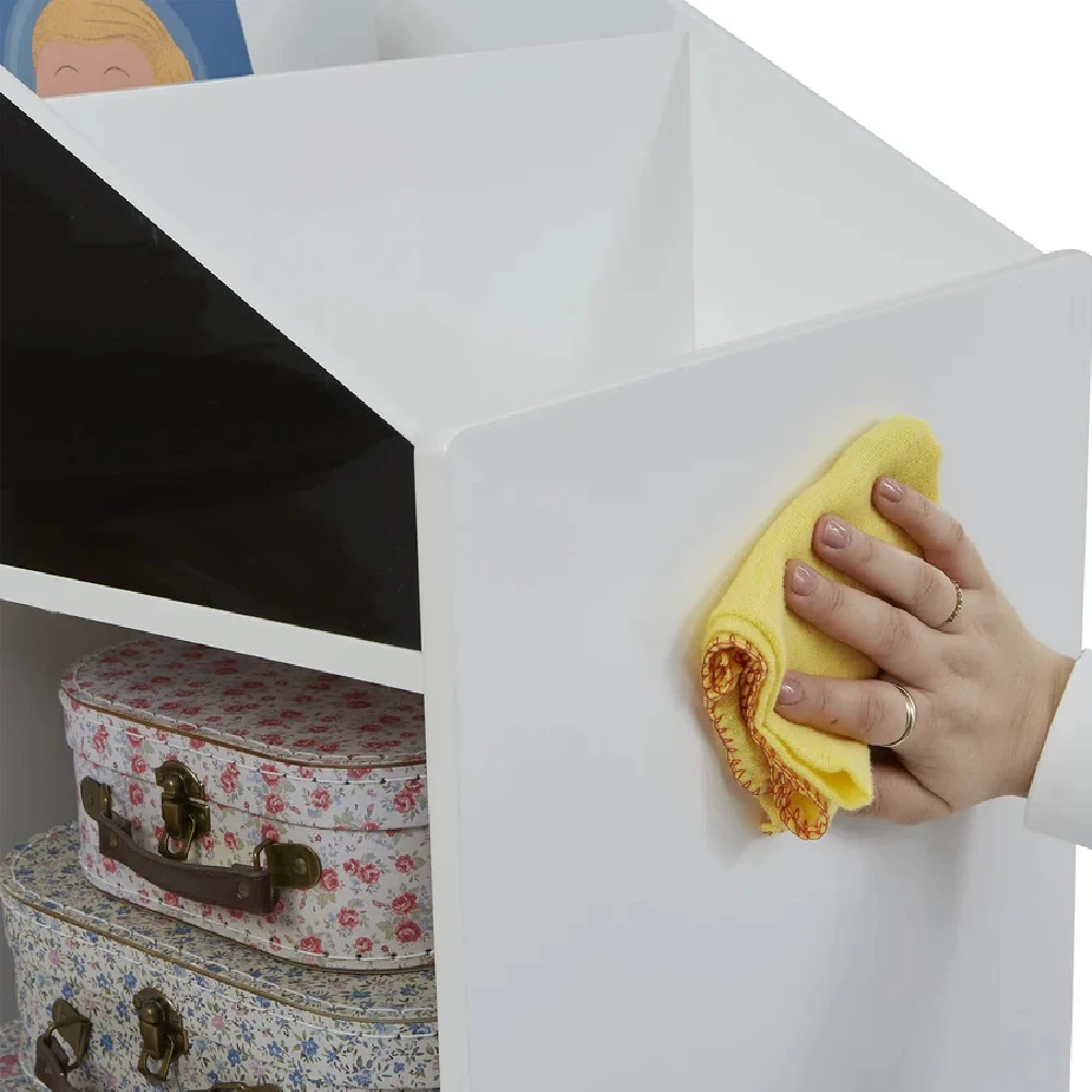 Liberty House Toys Kids White Blackboard Bookcase And Storage Cabinet 3 Liberty House Toys Kids White Blackboard Bookcase And Storage Cabinet - Image 3