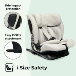 My Babiie MBCS123 I-Size Car Seat – Oatmeal -Kiddies Kingdom Store SDFGH 1