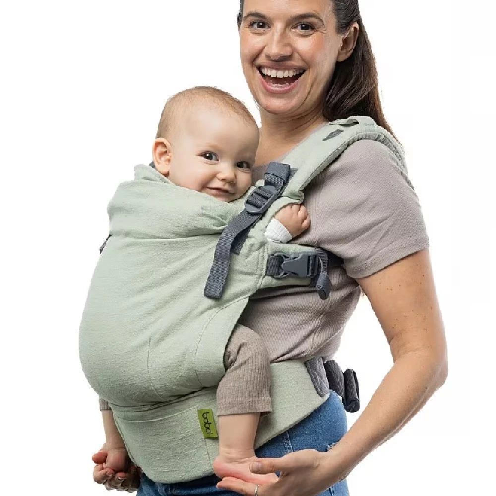 Tutti Bambini Boba X Baby Carrier Linen Green Willow 8 Tutti Bambini Boba X Baby Carrier Linen Green Willow - Image 8