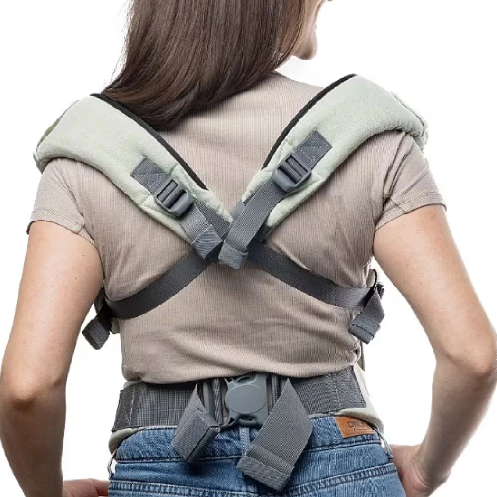 Tutti Bambini Boba X Baby Carrier Linen Green Willow 3 Tutti Bambini Boba X Baby Carrier Linen Green Willow - Image 3