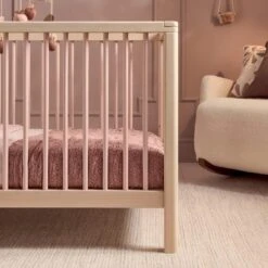 Mamas & Papas Solo Cot Bed And Mattress – Blush/Natural -Kiddies Kingdom Store SGDHFJGT