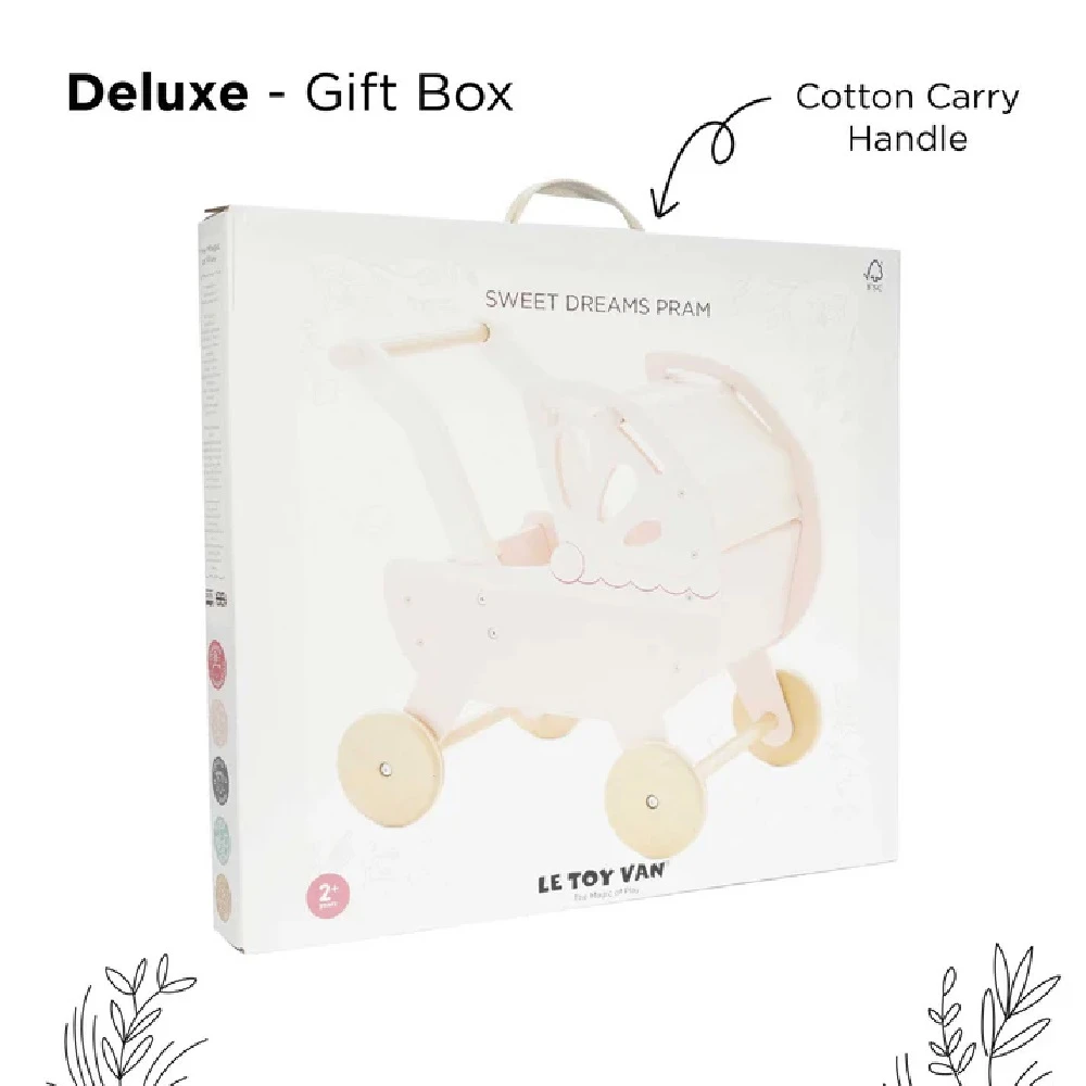 Le Toy Van Sweet Dreams Doll Pram 5 Le Toy Van Sweet Dreams Doll Pram - Image 5