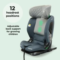 My Babiie MBCS123 I-Size Car Seat – Slate Blue -Kiddies Kingdom Store SHRJIT