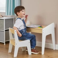 Liberty House Toys Kids White And Pine Play Table -Kiddies Kingdom Store SRET57Y