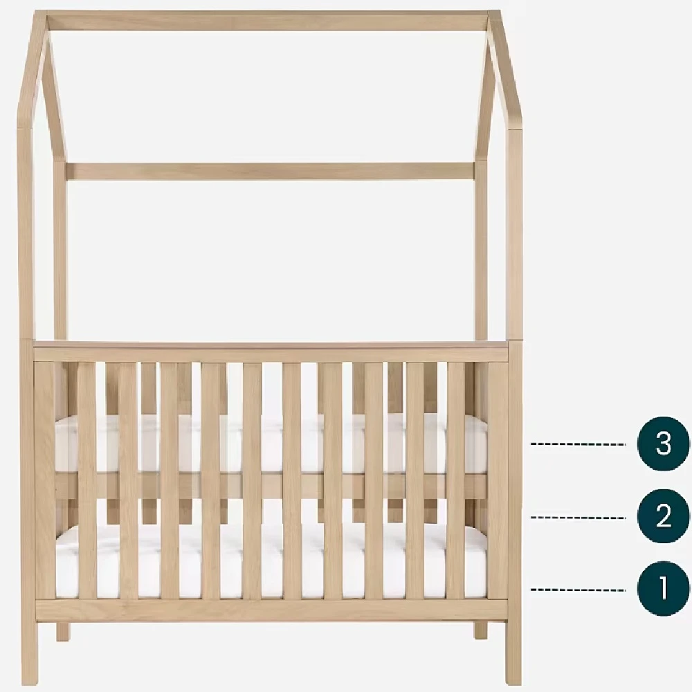 Tutti Bambini Casa Mini House Cot Bed – Harvest Oak 7 Tutti Bambini Casa Mini House Cot Bed – Harvest Oak - Image 7