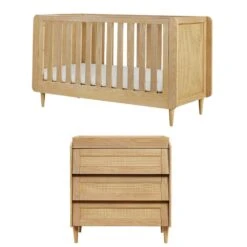 Tutti Bambini Japandi Mini 2 Piece Room Set – Light Oak -Kiddies Kingdom Store SWERT5