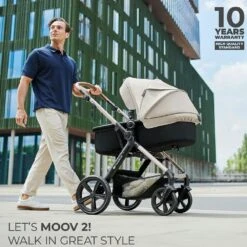 Kinderkraft MOOV 2 Travel System Grey -Kiddies Kingdom Store SWTE364