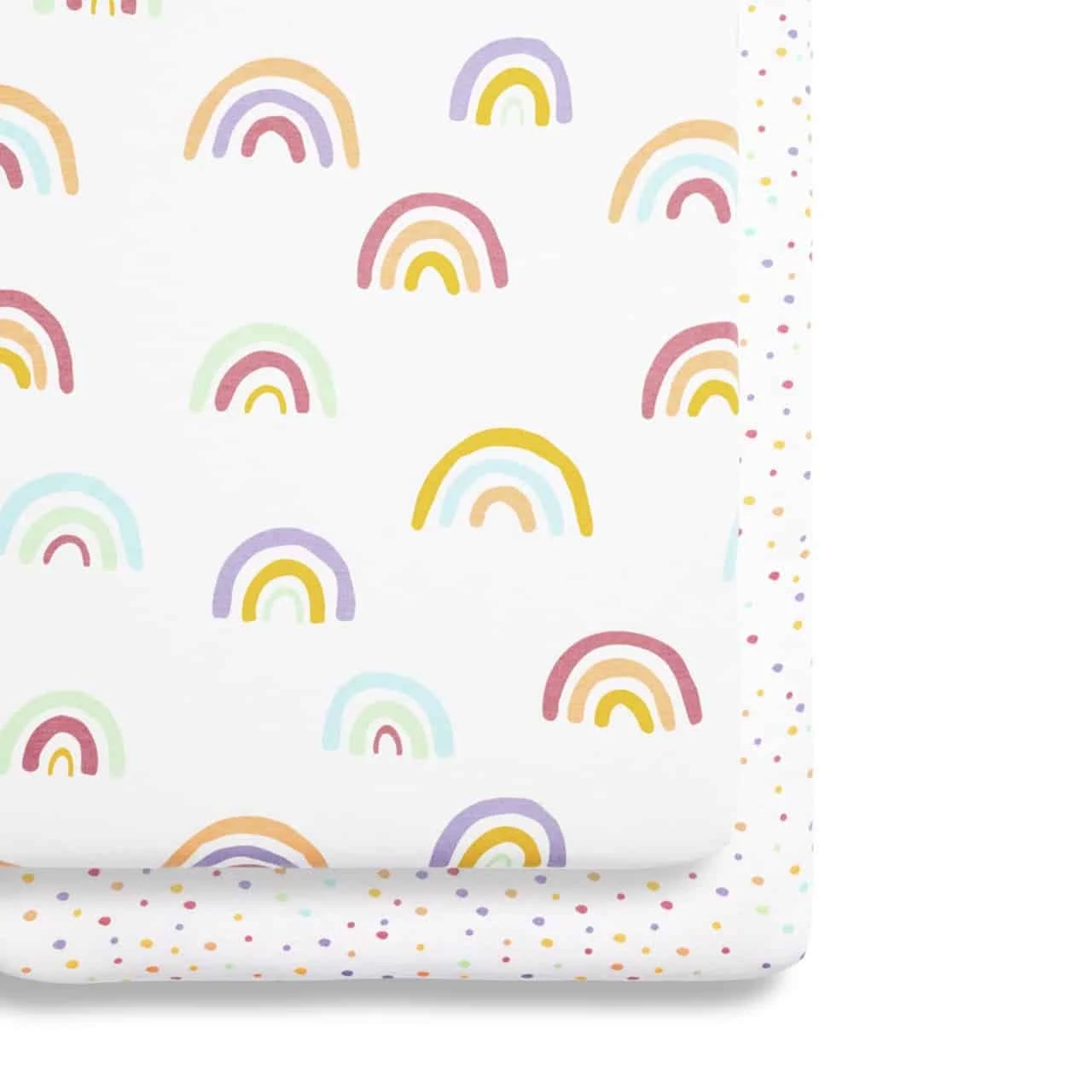Snuz Crib 2 Pack Fitted Sheets Multi Rainbow 1 Snuz Crib 2 Pack Fitted Sheets Multi Rainbow