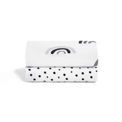 Snuz Crib 2 Pack Fitted Sheets Mono Rainbow 5 Snuz Crib 2 Pack Fitted Sheets Mono Rainbow -Kiddies Kingdom Store Snuz Crib 2 Pack Fitted Sheets Rainbow 3