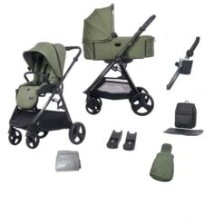 Didofy Stargazer 9 Pram Bundle – Green