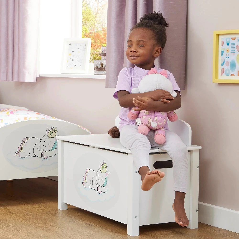 Liberty House Toys Kid’s Wooden Unicorn Toy Box 3 Liberty House Toys Kid’s Wooden Unicorn Toy Box - Image 3