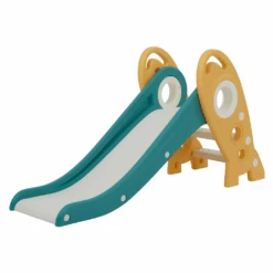 Liberty House Toys Green And Gold Kids Rocket Slide -Kiddies Kingdom Store TU6U