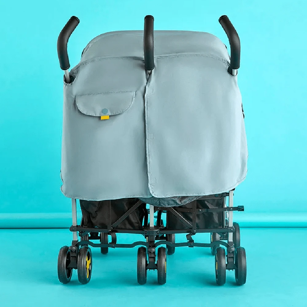 Koo-Di Splish Splosh Universal Double Stroller Rain Cover 2 Koo-Di Splish Splosh Universal Double Stroller Rain Cover - Image 2