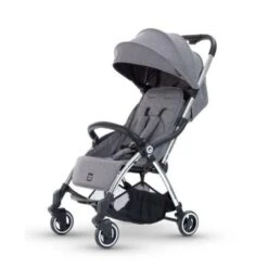Miniuno Touchfold Stroller – Grey -Kiddies Kingdom Store Touchfold grey 3