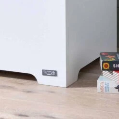 Tutti Bambini Rio Toy Box – White/Dove Grey -Kiddies Kingdom Store Tutti Bambini Rio Toy Box white grey 3 2