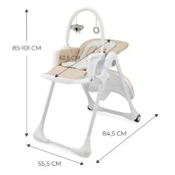 Kinderkraft High Chair 2in1 TUMMIE Beige -Kiddies Kingdom Store VDGRHTYU6
