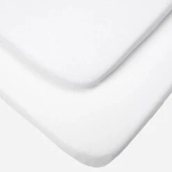 Tutti Bambini Essentials Crib Fitted Sheets 2pk – White