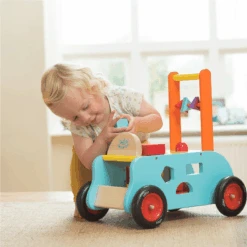 Vilac 3 In 1 Push Along Trolley -Kiddies Kingdom Store VILAC 3 IN 1 PUSH ALONG TROLLEY3