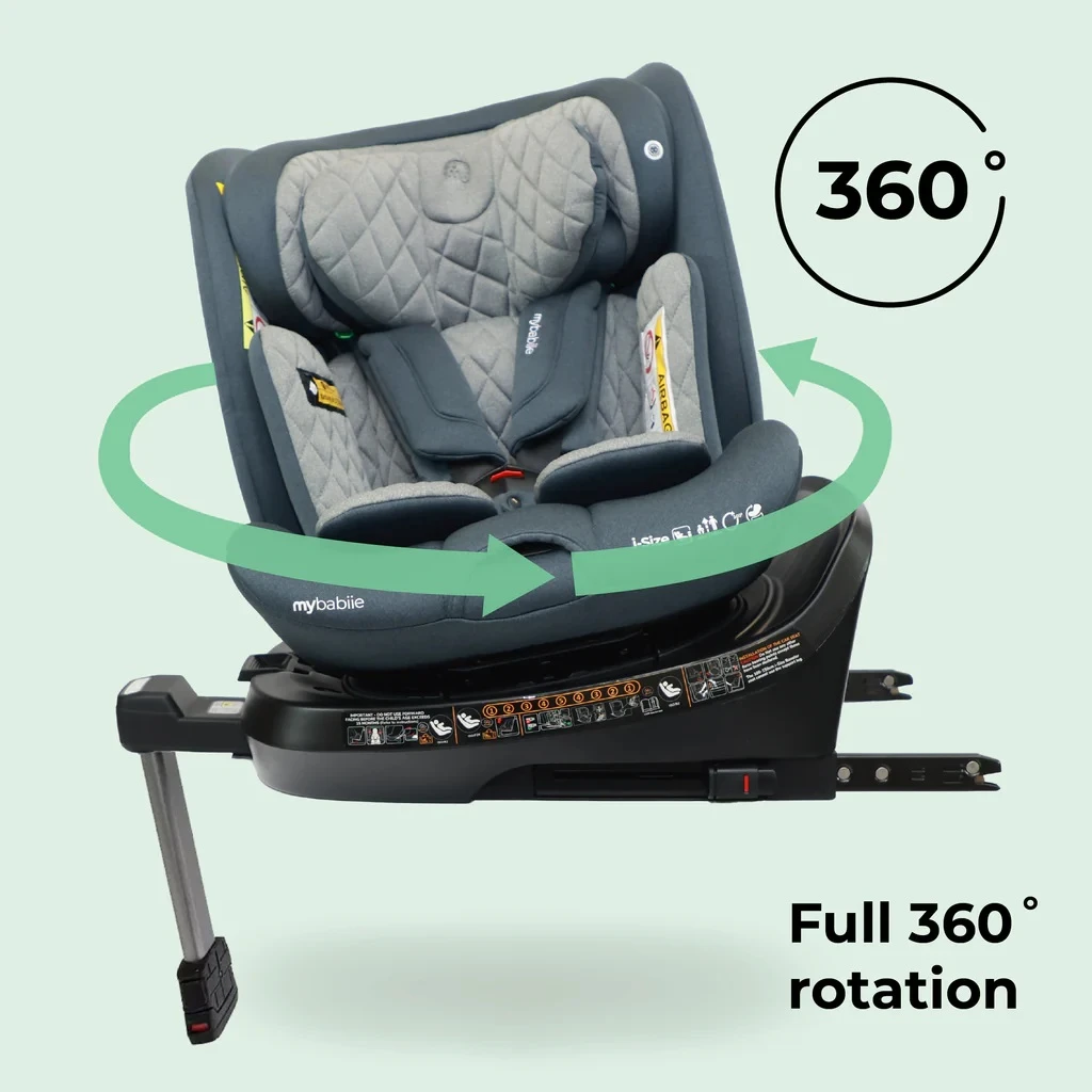 My Babiie I-Size (40-150cm) Spin Car Seat – Slate Blue 2 My Babiie I-Size (40-150cm) Spin Car Seat – Slate Blue - Image 2