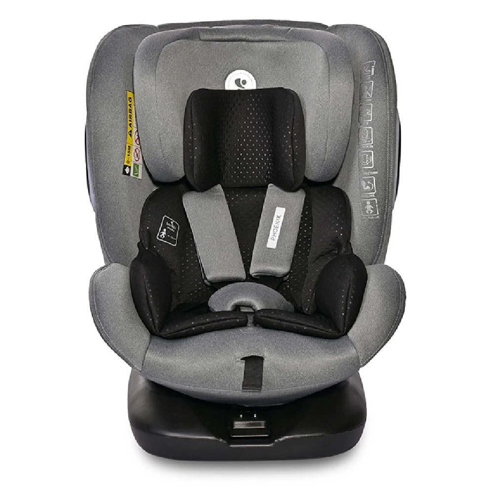 Lorelli PHOENIX I-Size ISOFIX 360 Car Seat – Grey 1 Lorelli PHOENIX I-Size ISOFIX 360 Car Seat – Grey