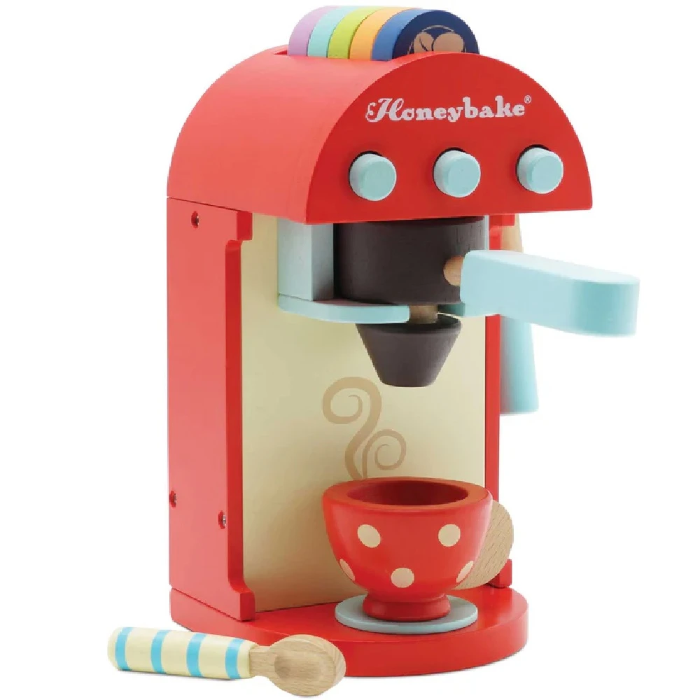 Le Toy Van Wooden Toy Coffee Machine And Pods 1 Le Toy Van Wooden Toy Coffee Machine And Pods