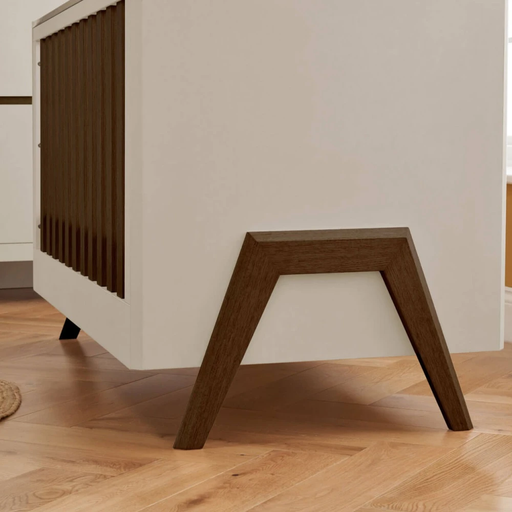 Tutti Bambini Fuori Cot Bed – Warm Walnut/White Sand 5 Tutti Bambini Fuori Cot Bed – Warm Walnut/White Sand - Image 5