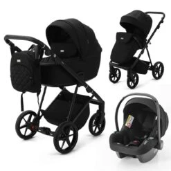Mee-Go Milano Evo Newborn Travel System Builder – Abstract Black