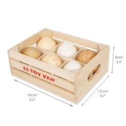 Le Toy Van Farm Eggs Half Dozen Crate 10 Le Toy Van Farm Eggs Half Dozen Crate -Kiddies Kingdom Store VV 1 1