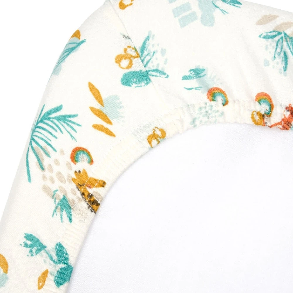 Tutti Bambini Bedside Crib Fitted Sheets 2pk – Run Wild 5 Tutti Bambini Bedside Crib Fitted Sheets 2pk – Run Wild - Image 5