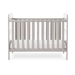 Obaby Grace Mini Cot Bed Warm Grey -Kiddies Kingdom Store Warm Grey Grace Mini Cot bed