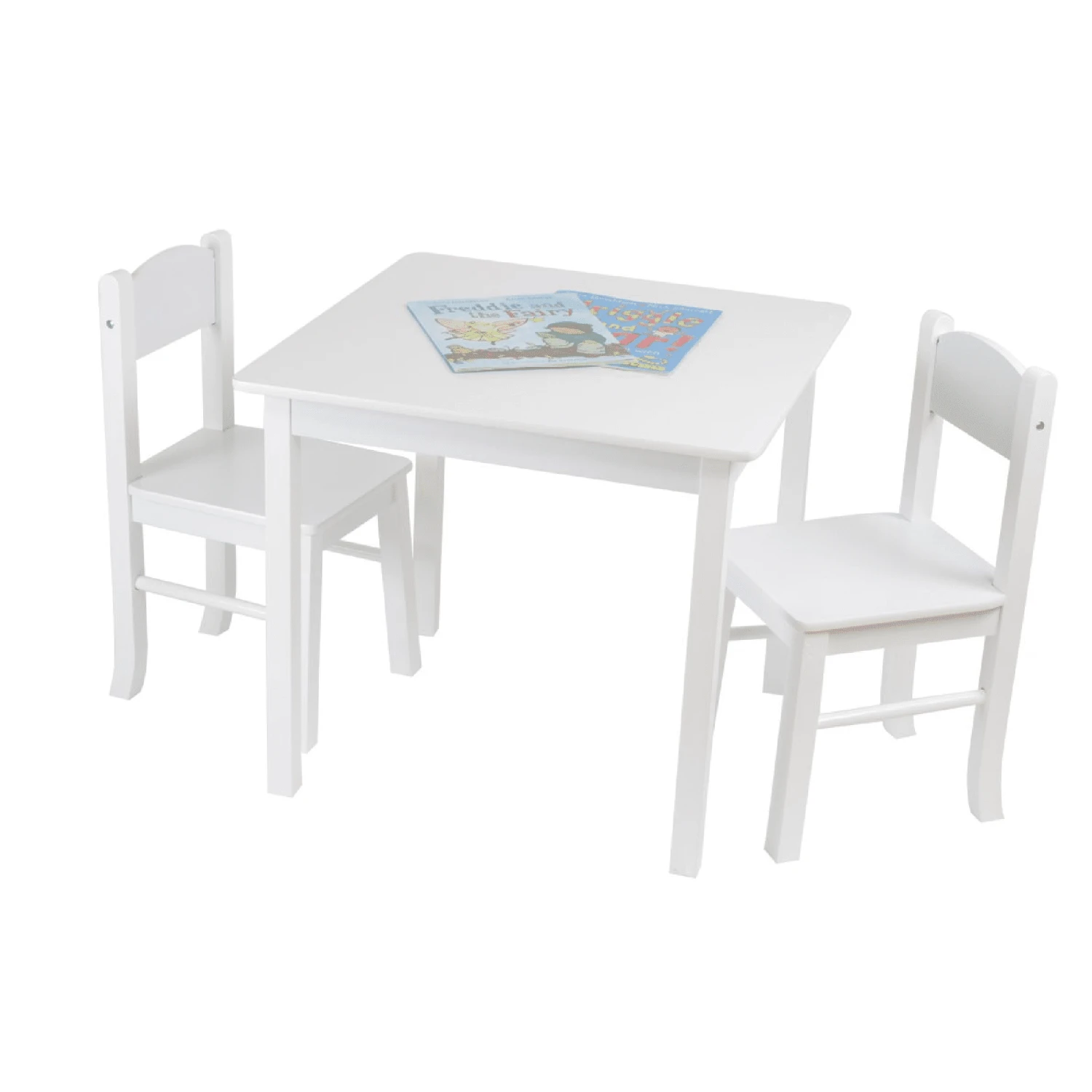 Liberty House Toys White Wooden Table And Chairs 4 Liberty House Toys White Wooden Table And Chairs - Image 4