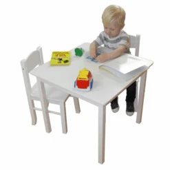 Liberty House Toys White Wooden Table And Chairs 9 Liberty House Toys White Wooden Table And Chairs -Kiddies Kingdom Store White Wooden Table 2 Chair Set1