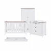 Tutti Bambini Verona 3 Piece Nursery Room Set With Underdrawer- White Oak