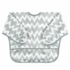 Bumkins Grey Chevron Sleeved Bib