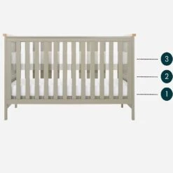Tutti Bambini Misha Cot Bed – Sage/Golden Oak -Kiddies Kingdom Store ZASWE4R5 1 1
